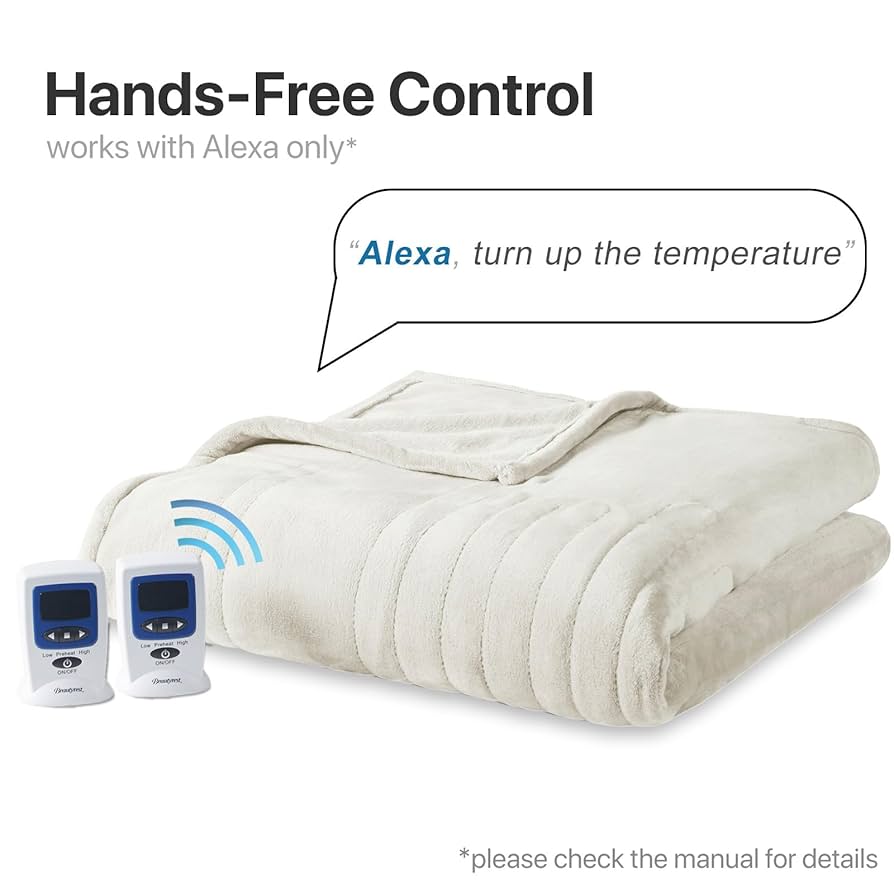 Amazon.com: Beautyrest Heated Electric Blanket for Cold
